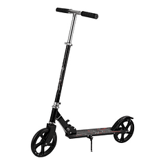 Scooter De 2 Ruedas Plegable Aluminio Color Negro - Ps
