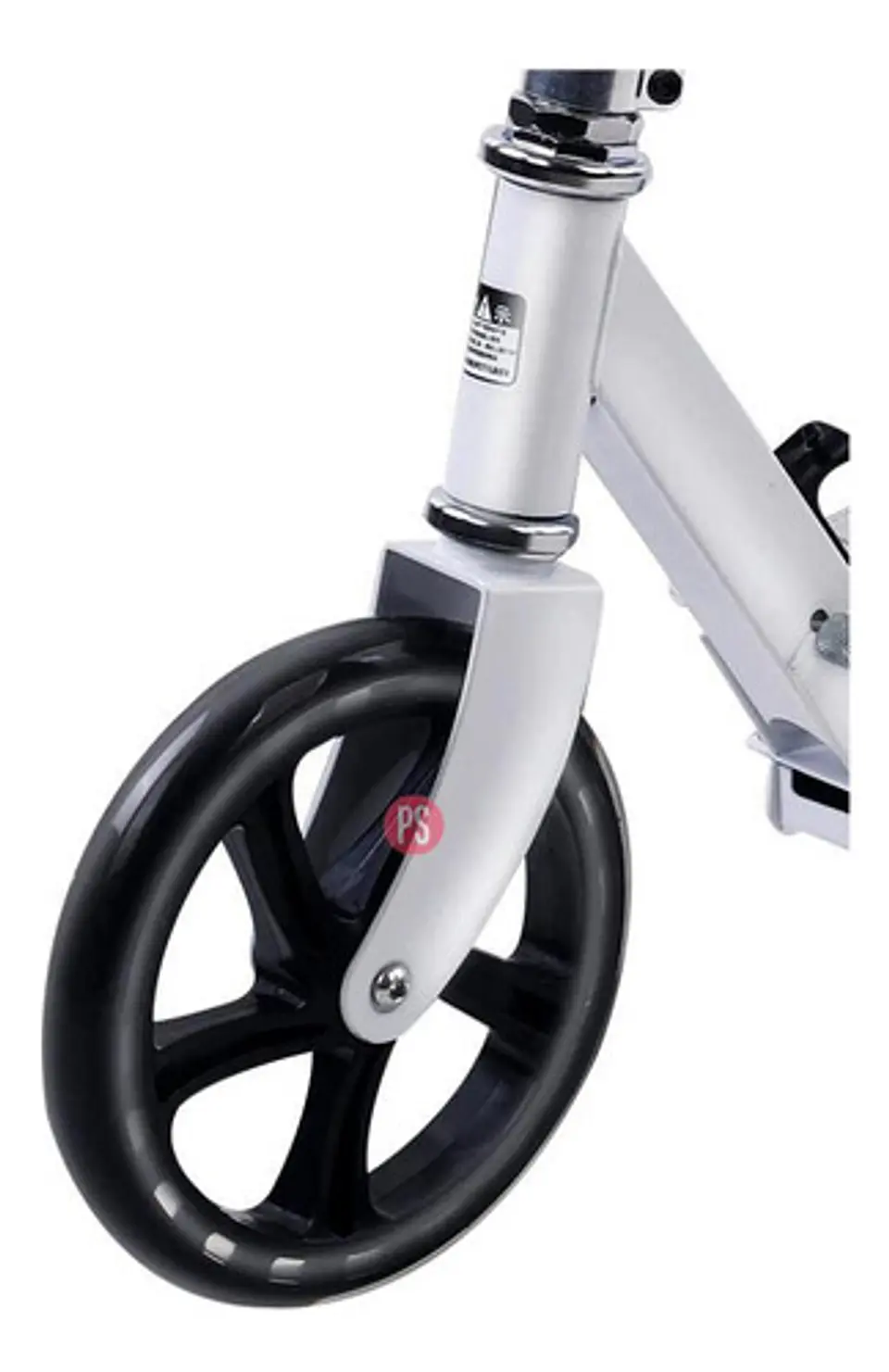 Scooter De 2 Ruedas Plegable Aluminio Color Negro - Ps 3