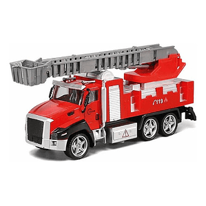 Carro De Bomberos Juguete Metal Luz Y Sonido - Ps