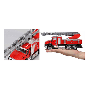 Carro De Bomberos Juguete Metal Luz Y Sonido - Ps