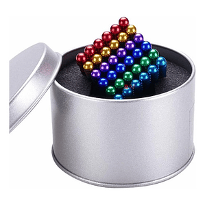 Cubo Didáctico Magnetico De 216 Bolitas 3mm Multicolor - Ps