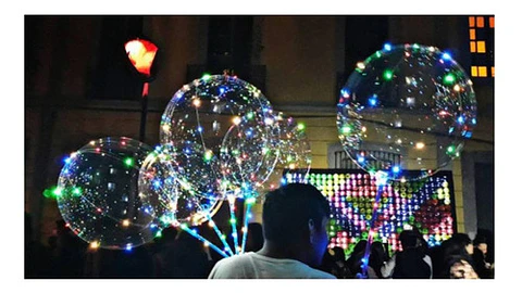 Pack 10 Globos Led Con Manilla - Ps