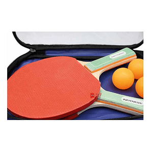Set 2 Paletas Ping Pong Estuche + 3 Pelotas - Ps