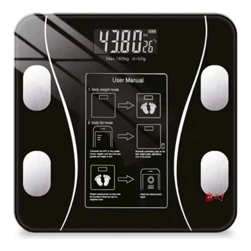 Pesa Digital Bluetooth Smartphone Medición Imc 180kg - Ps 1