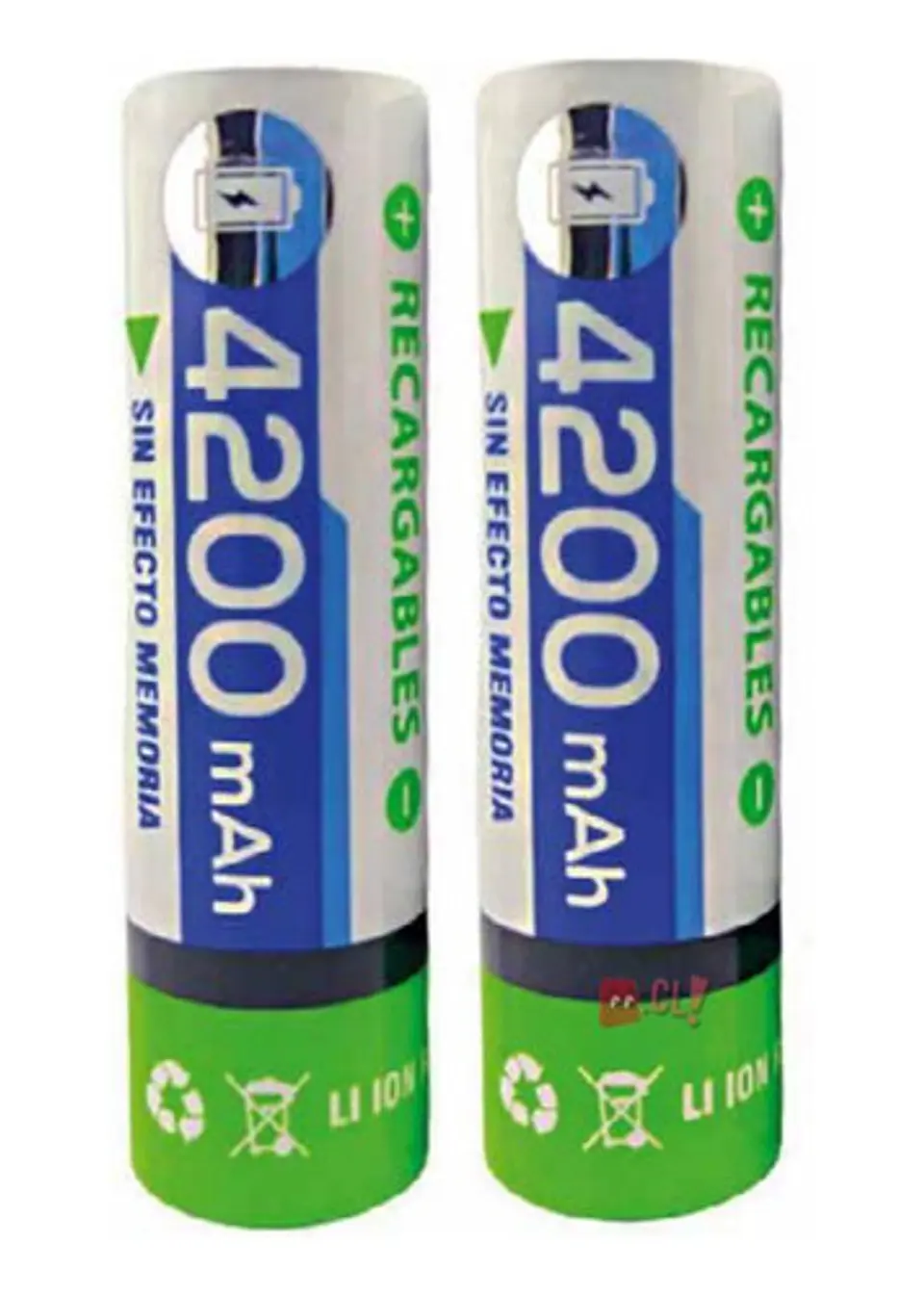 Pack De 2 Pilas 18650 Recargables 4200mah - Ps 2