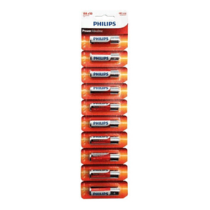 Pack 10 Pilas Alcalinas Aa Philips - Ps