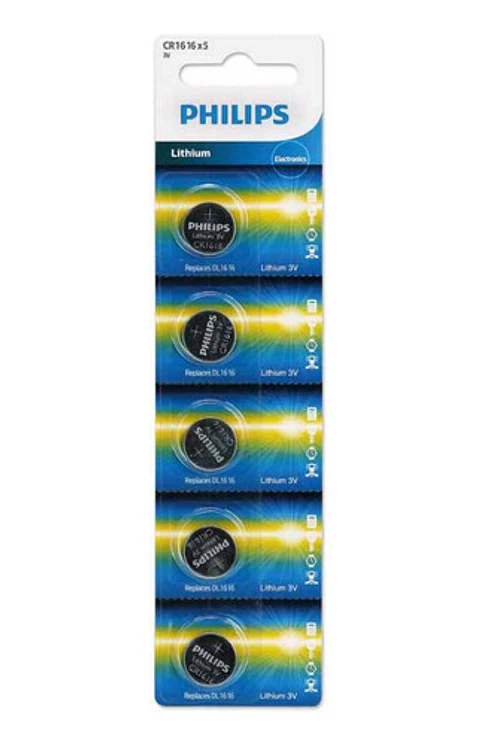 Pack 5 Pilas Cr1616 Philips - Ps