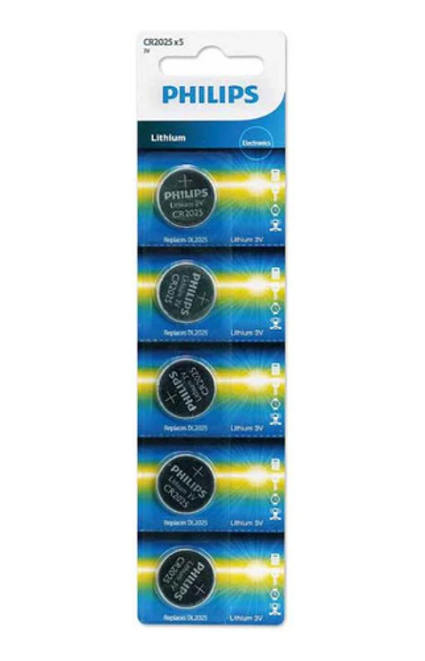 Pack 5 Pilas Cr2025 Philips - Ps