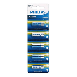 Pack 5 Pilas Alcalinas 27a 12v Philips - Ps