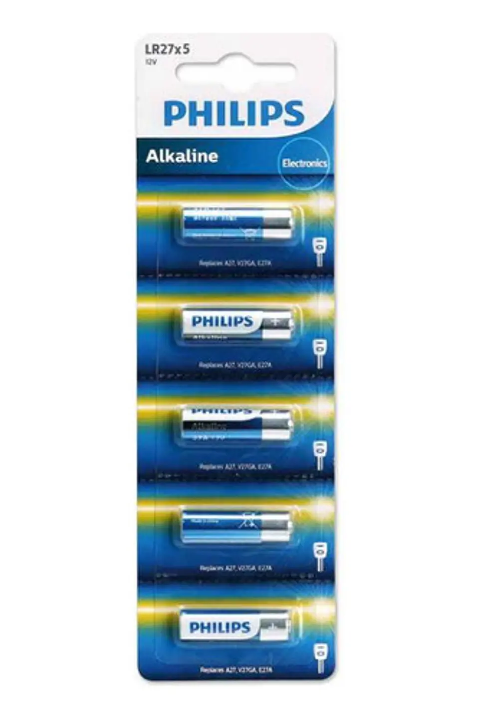 Pack 5 Pilas Alcalinas 27a 12v Philips - Ps 1