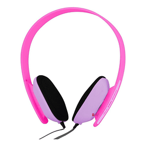 Audífonos Para Niños Ajustable Con Micrófono Rosado - Ps