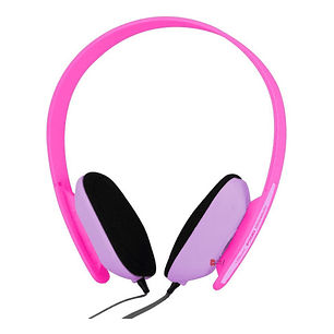 Audífonos Para Niños Ajustable Con Micrófono Rosado - Ps