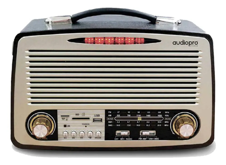 Parlante Retro Portátil Con Radio Y Bluetooth 5w - Ps 1