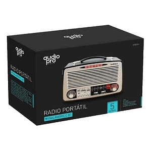 Parlante Retro Portátil Con Radio Y Bluetooth 5w - Ps