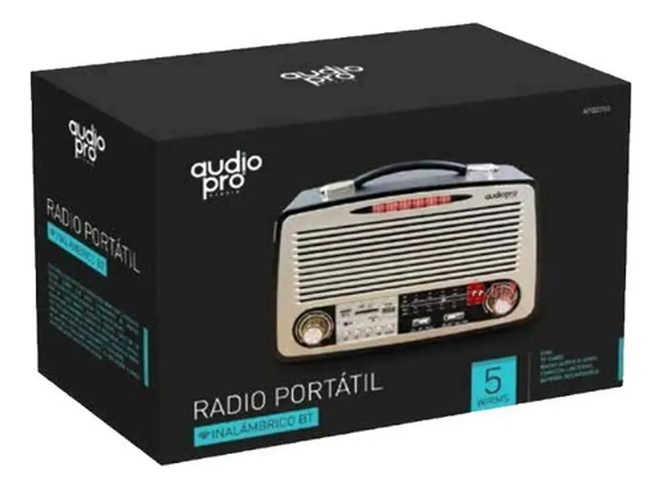 Parlante Retro Portátil Con Radio Y Bluetooth 5w - Ps 2