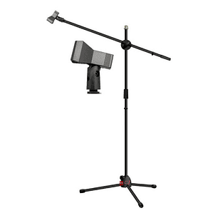 Atril Para 2 Micrófonos Con Boom Metálico - Ps