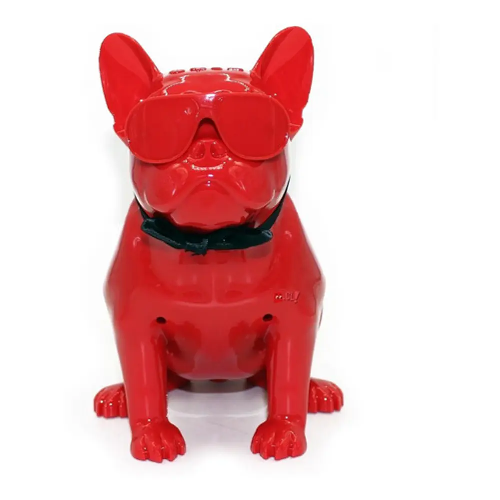 Parlante Bluetooth Bulldog Frances 10w Rojo - Ps 1