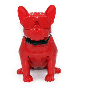 Parlante Bluetooth Bulldog Frances 10w Rojo - Ps