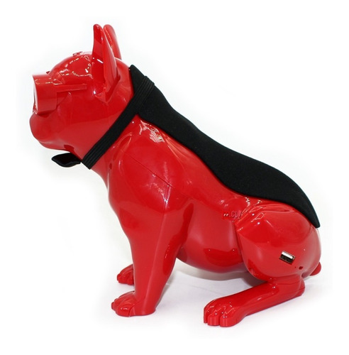 Parlante Bluetooth Bulldog Frances 10w Rojo - Ps - Miniatura 2