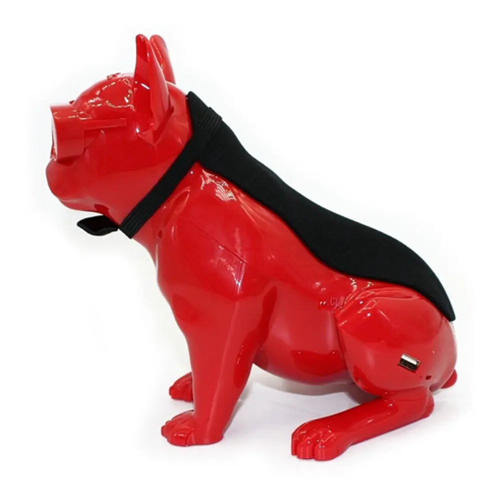 Parlante Bluetooth Bulldog Frances 10w Rojo - Ps 2