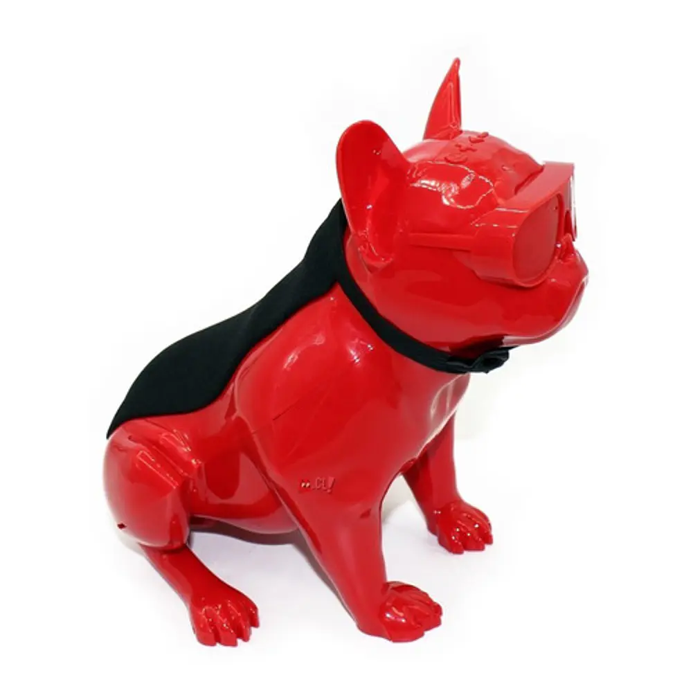 Parlante Bluetooth Bulldog Frances 10w Rojo - Ps 4