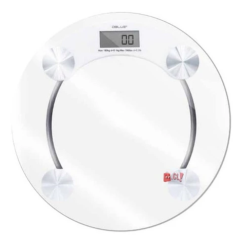 Pesa De Baño Material Vidrio Templado 180kg Redonda - Ps