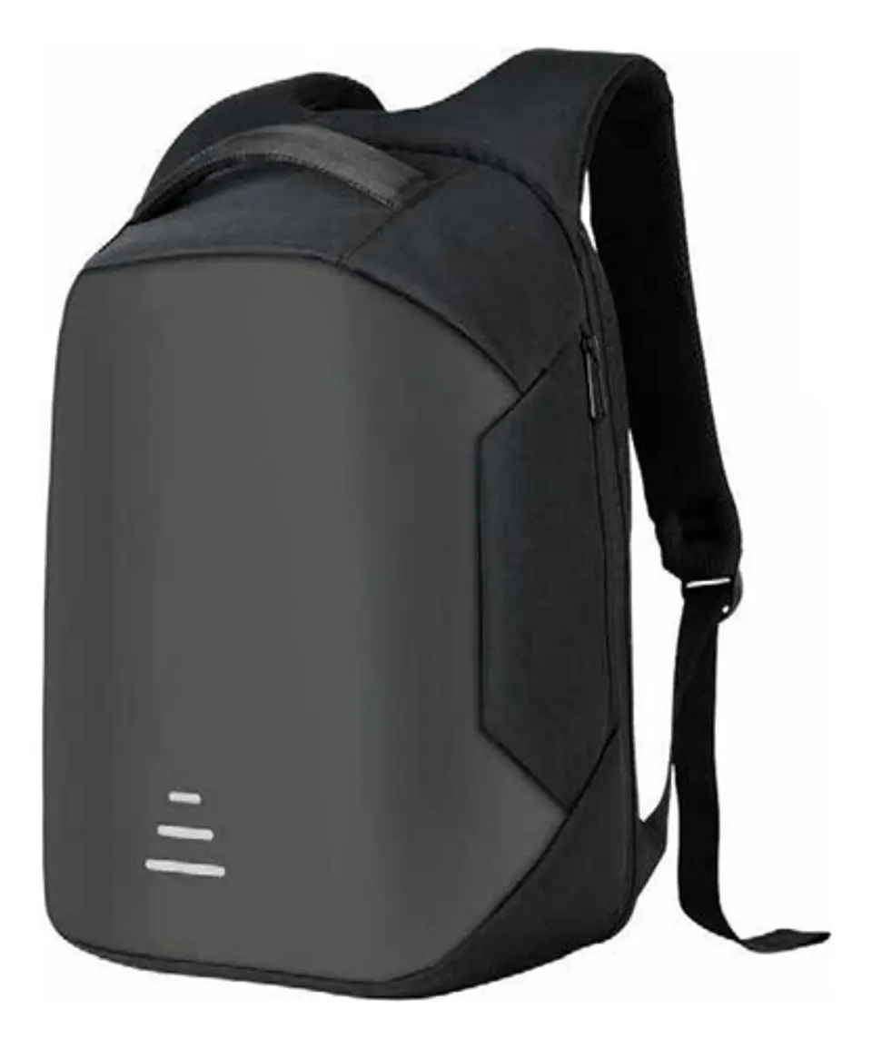 Mochila Antirrobo Impermeable Usb Gris - Ps 1