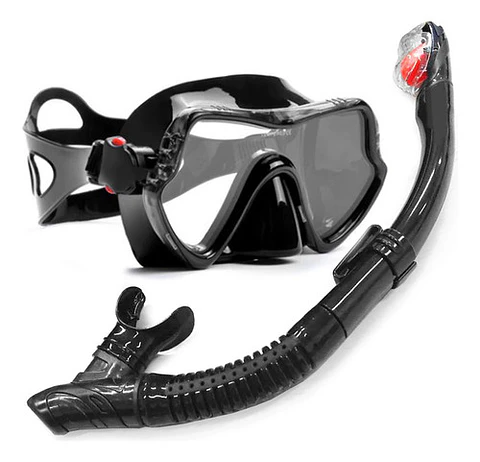 Mascara De Buceo Ajustable Con Snorkel - Ps