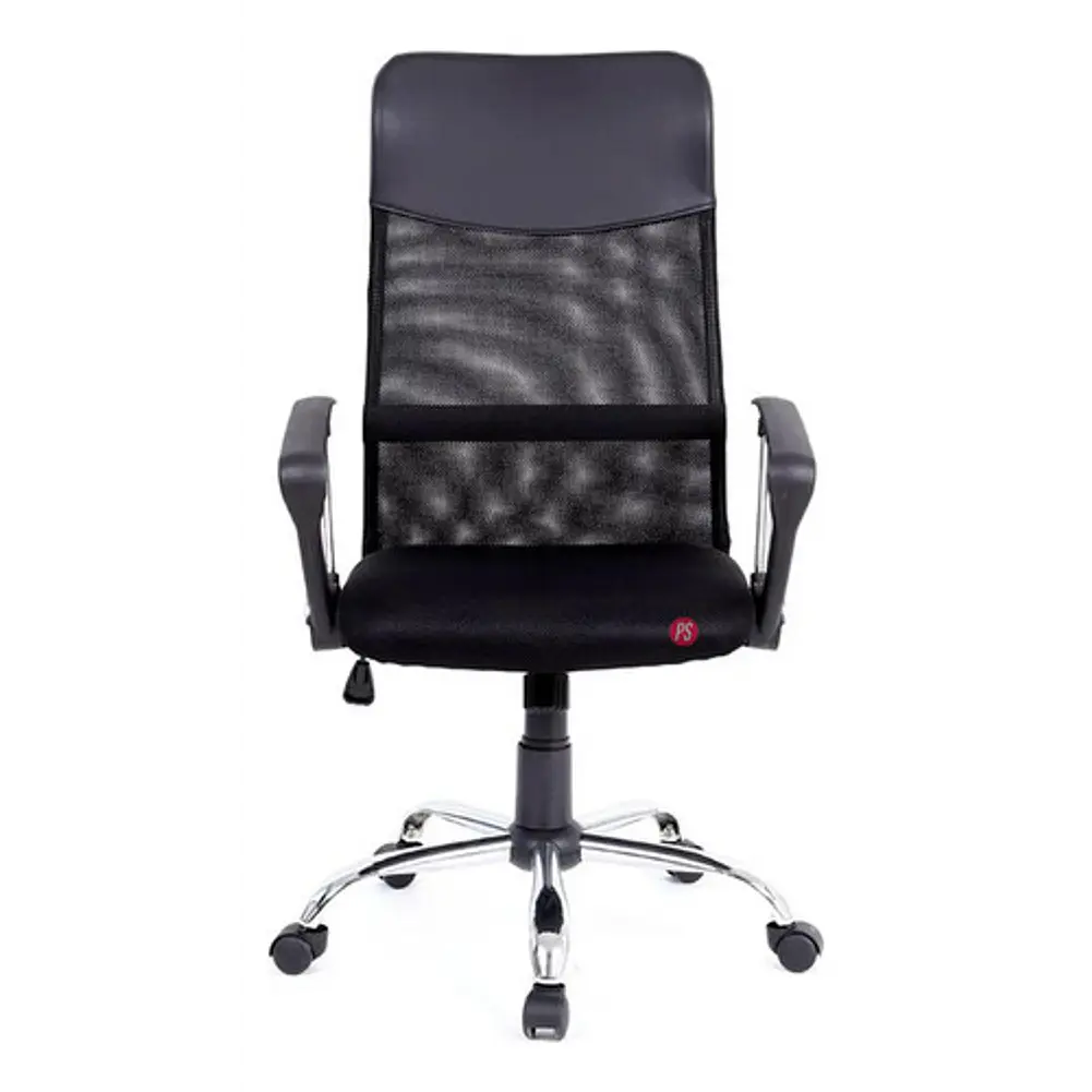 Silla Oficina Respaldo Malla Tipo Dallas Negro - Ps 2