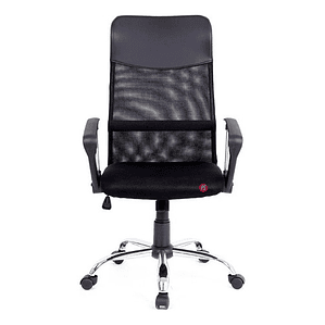 Silla Oficina Respaldo Malla Tipo Dallas Negro - Ps