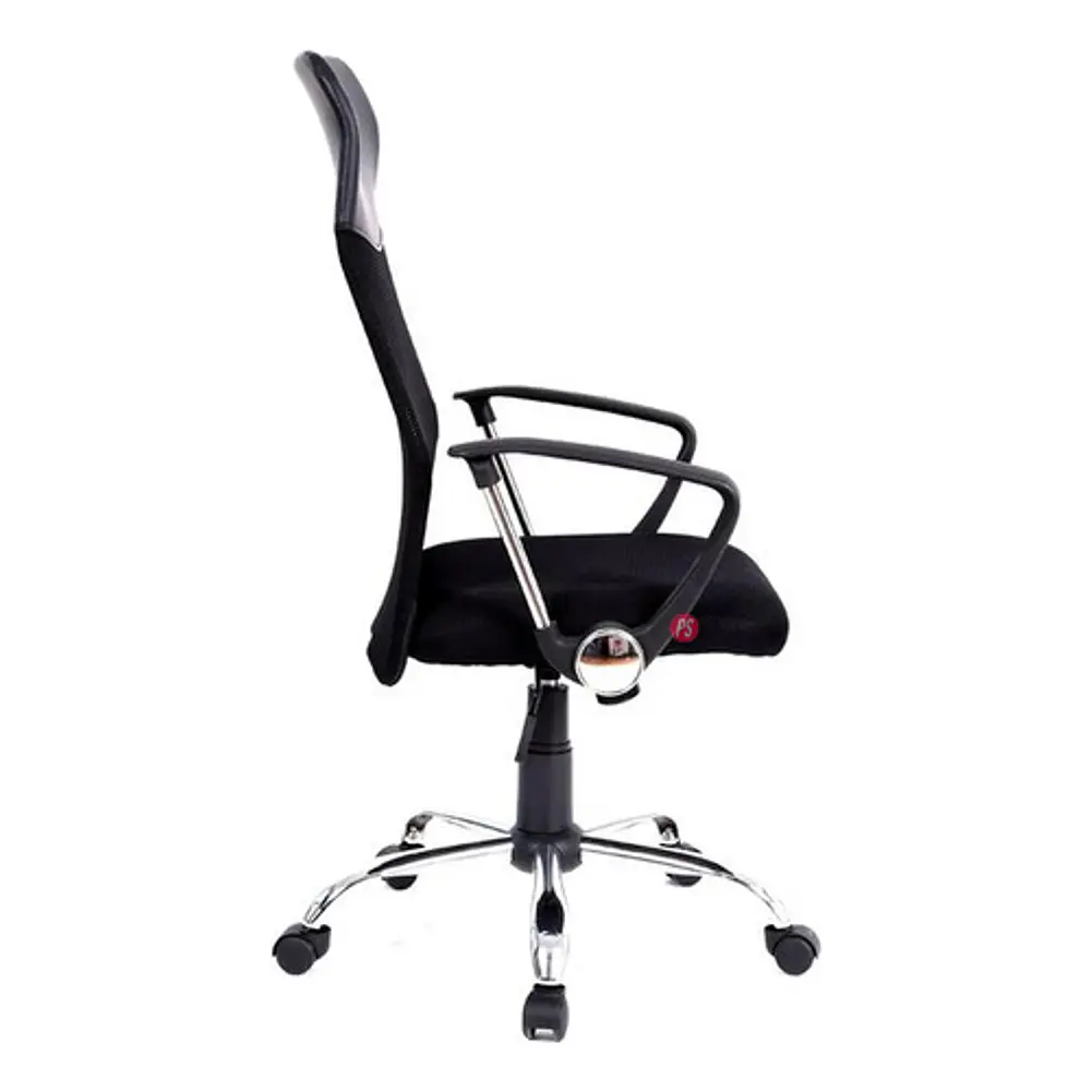 Silla Oficina Respaldo Malla Tipo Dallas Negro - Ps 3