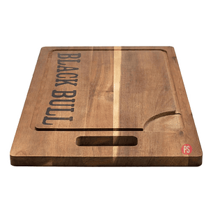 Tabla De Cortar Cocina 45x30cms Madera Black Bull - Ps