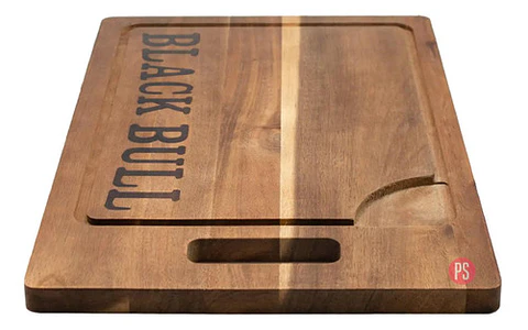 Tabla De Cortar Cocina 45x30cms Madera Black Bull - Ps