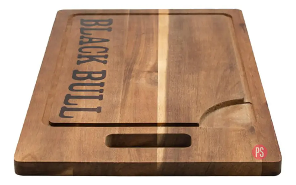 Tabla De Cortar Cocina 45x30cms Madera Black Bull - Ps 2
