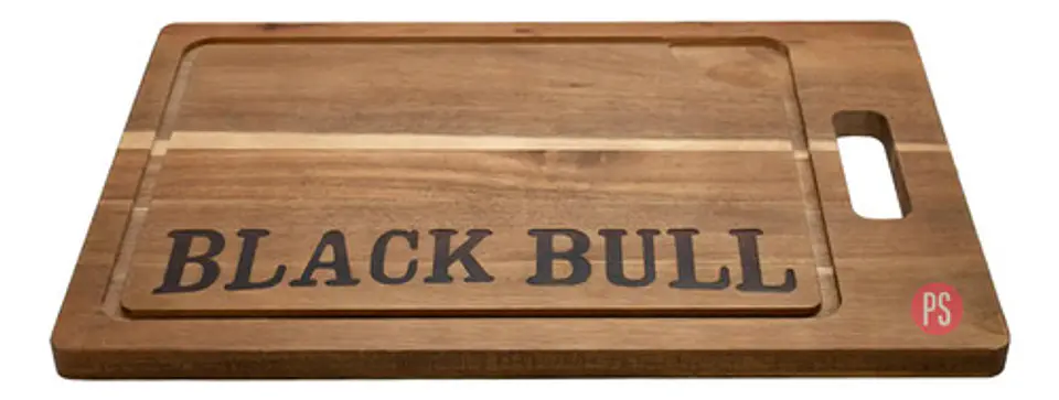Tabla De Cortar Cocina 45x30cms Madera Black Bull - Ps 3