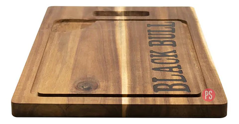 Tabla De Cortar Cocina 40x26cms Madera Black Bull - Ps