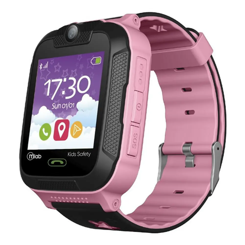Reloj Inteligente Smartwatch Mlab Para Niños/as Rosado Gps 1