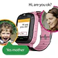 Reloj Inteligente Smartwatch Mlab Para Niños/as Rosado Gps - Miniatura 3