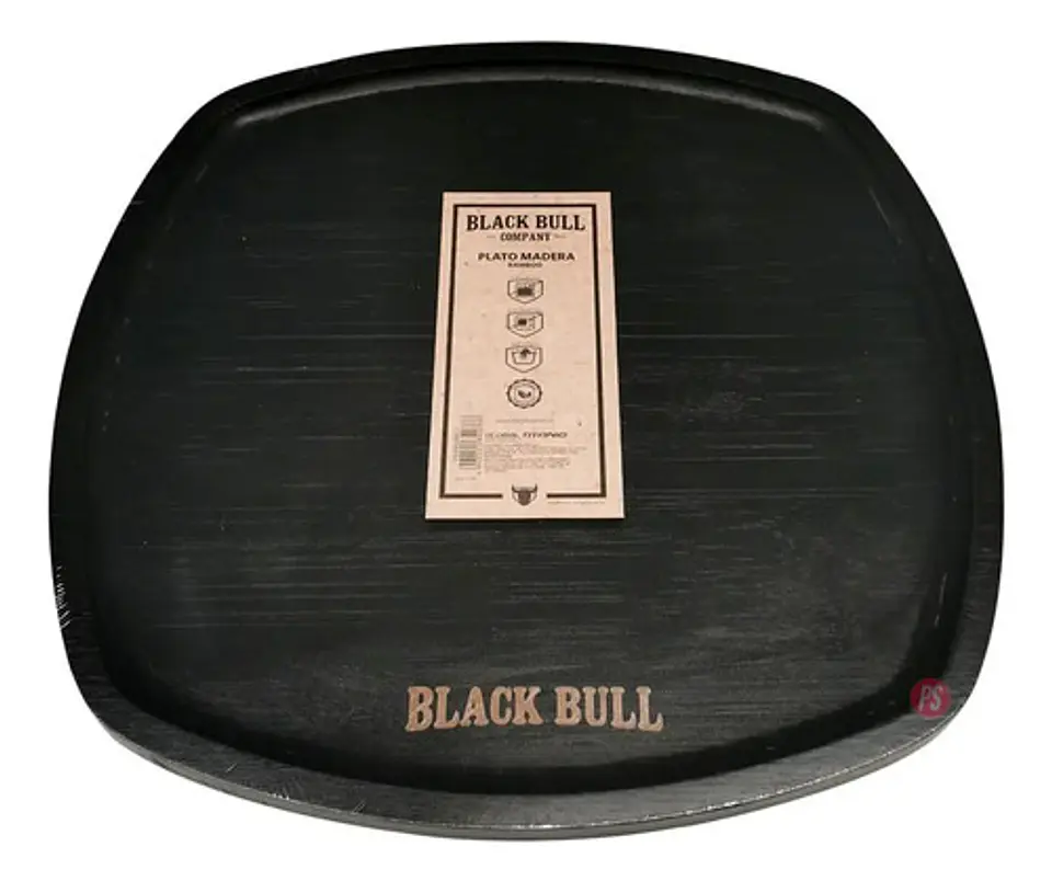 Plato Madera Bamboo 25cms Black Bull - Ps 2