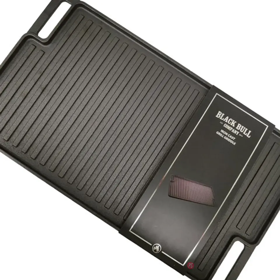 Plancha Hierro Fundido Reversible 45x25cm Black Bull - Ps 2