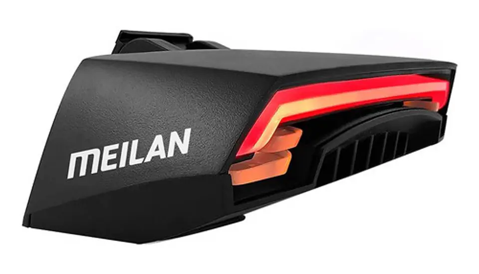 Led Con Laser Y Señalizador Para Bicicletas Meilan X5 - Ps 1