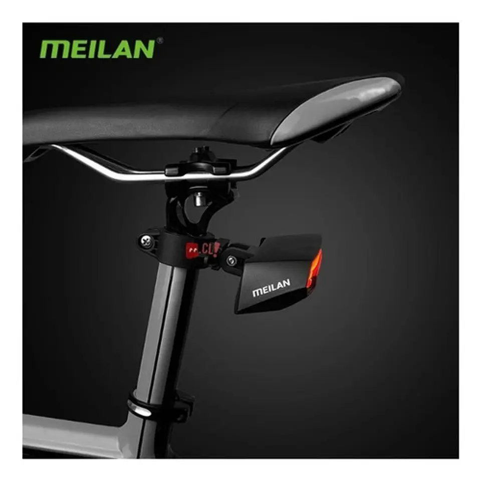 Led Con Laser Y Señalizador Para Bicicletas Meilan X5 - Ps 4