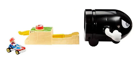 Mario Kart Lanzador Bullet Bill Hot Wheels - Ps