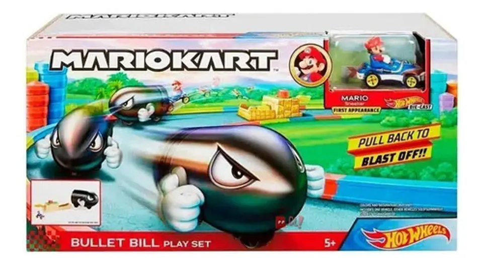 Mario Kart Lanzador Bullet Bill Hot Wheels - Ps 4