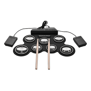 Batería Electrónica Digital 7 Pad 2 Pedales Midi - Ps