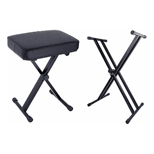 Kit Sillin Y Soporte Doble Para Teclado - Ps