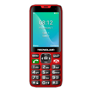 Celular Senior 4g Dual Sim Color Rojo - Ps