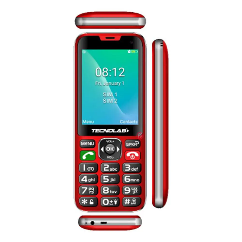 Celular Senior 4g Dual Sim Color Rojo - Ps 3