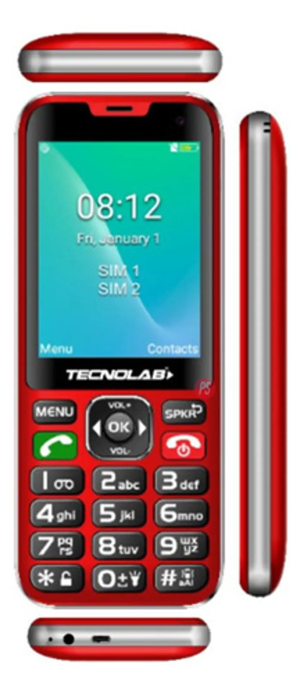 Celular Senior 4g Dual Sim Color Rojo - Ps 3