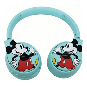 Audífonos Bluetooth Mickey Mouse Color Celeste - Ps
